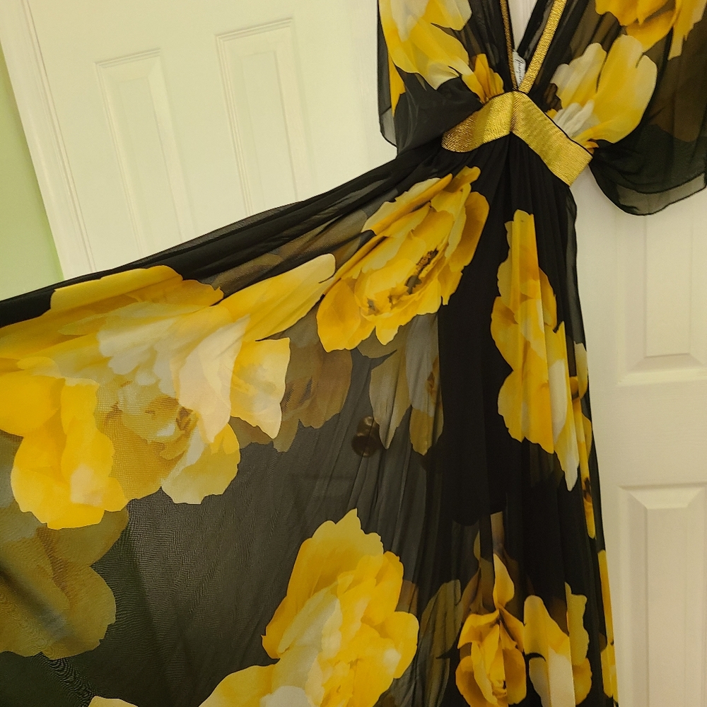 Floral summer maxi dress
